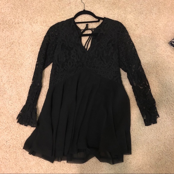 TULAROSA BLACK DRESS - Picture 3 of 6